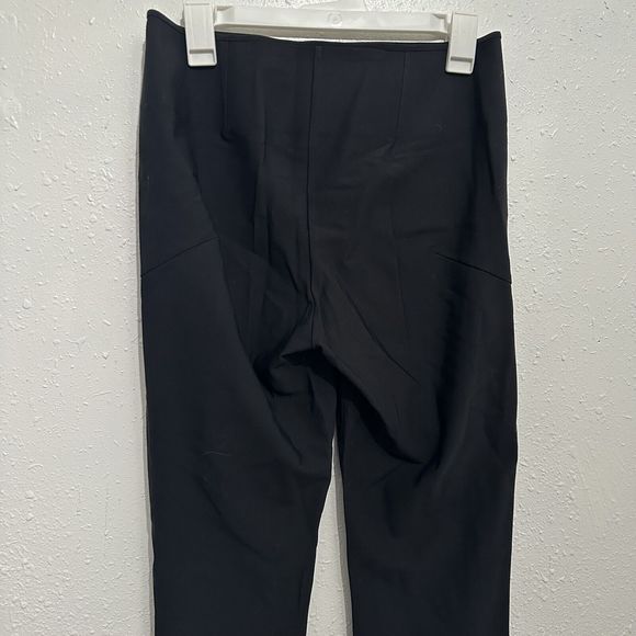 Athleta Tights Pants Womens 8 Black Interstellar Split Hem Zip Waist Travel - Picture 6 of 11
